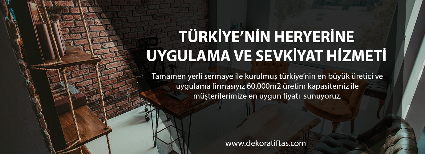 turkiyenin heryerine dekoratfi kultur tasi uygulama hizmeti